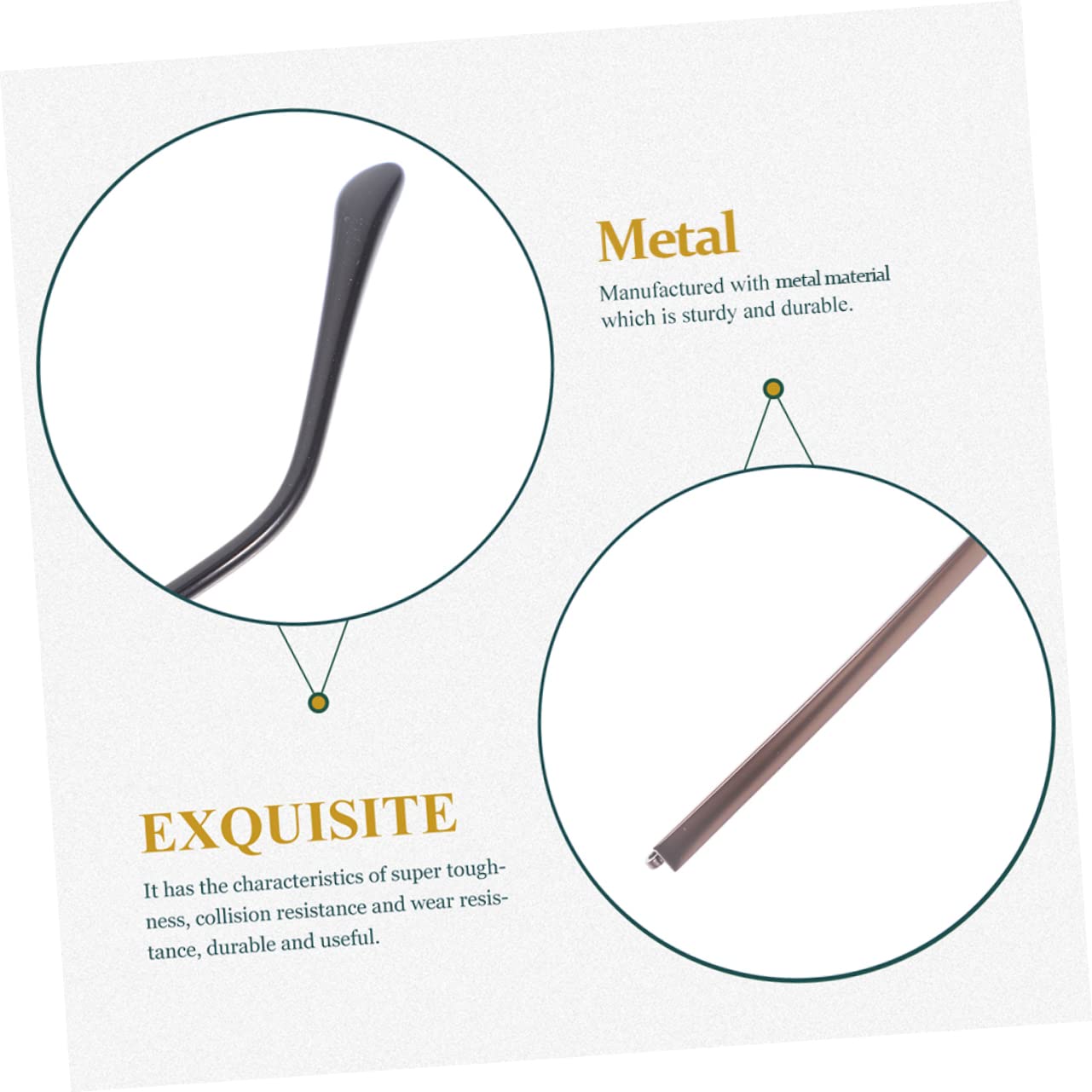 DOITOOL 8paare Universelle Brillenbügel Ersatzteile Für Sonnenbrillen Und Brillen Robuste Metallarme Komfortable Passform Installieren