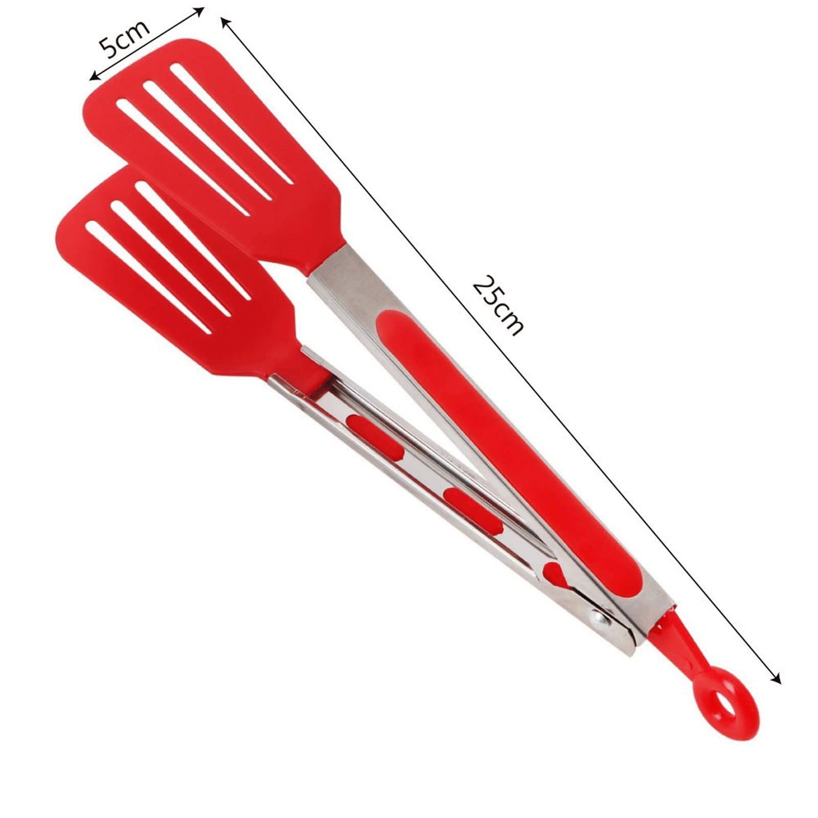 Clip per Sacchetti da Barbecue per Alimenti Pinze per Barbecue con Manico in Silicone Pinze da Cucina con Design a Blocco Pinza per Barbecue Pinze per Alimenti in Acciaio Inossidabile Pinze