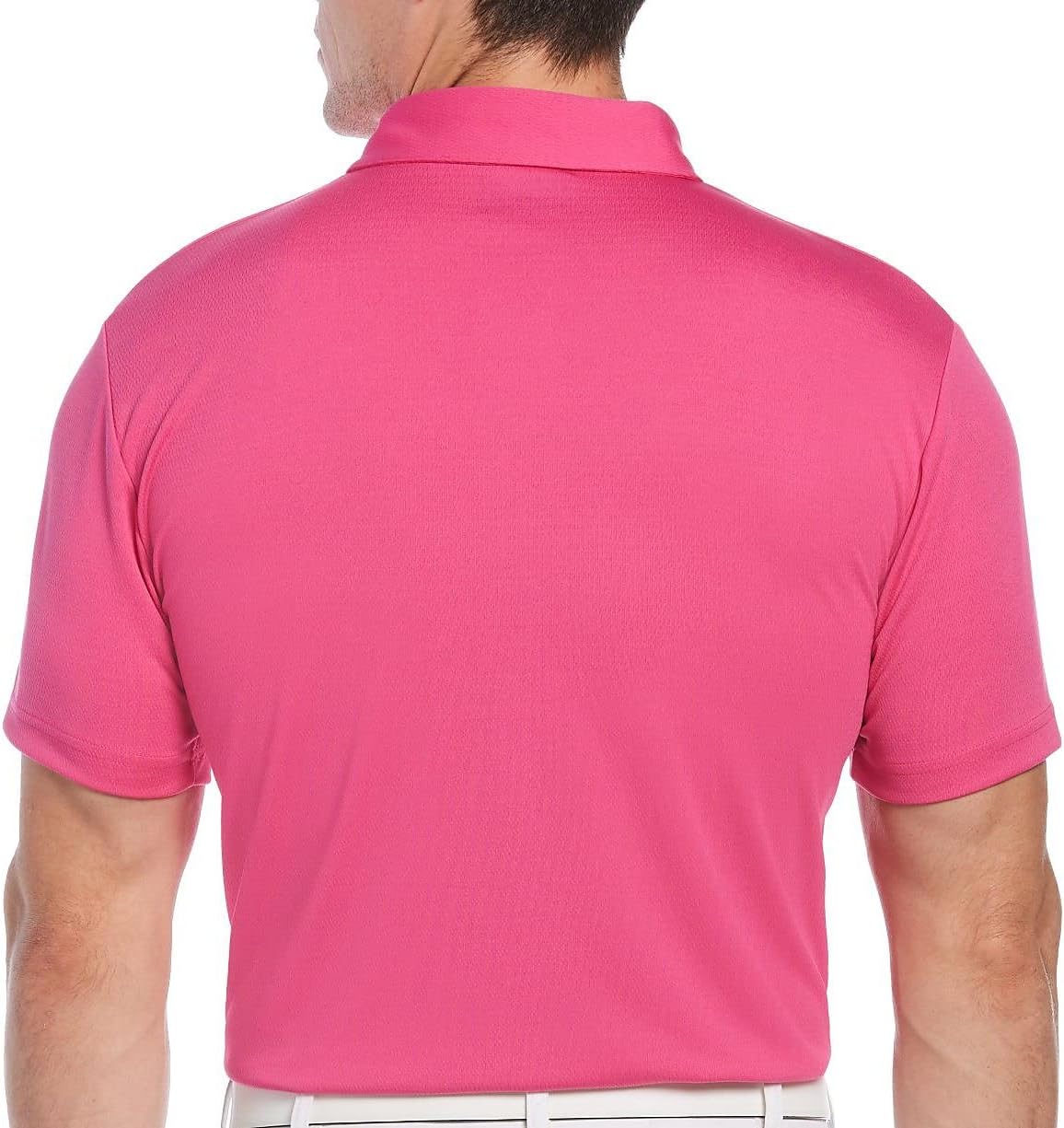 PGA TOUR Mens Airflux Max Solid Short Sleeve Golf Polo Shirt