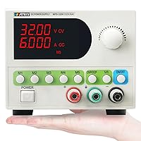 Vista 1 de MATRIX Fuente de alimentación de CC variable, fuente de alimentación de banco ajustable de 32 V 6 A, pantalla de 4 dígitos, 5