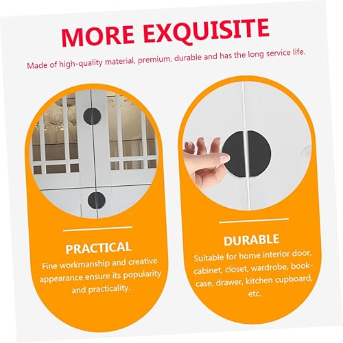 Miniatura 9 de Uonlytech Perillas semicírculas para gabinetes Decoración casera única Metal Semicírculo Manija al azar