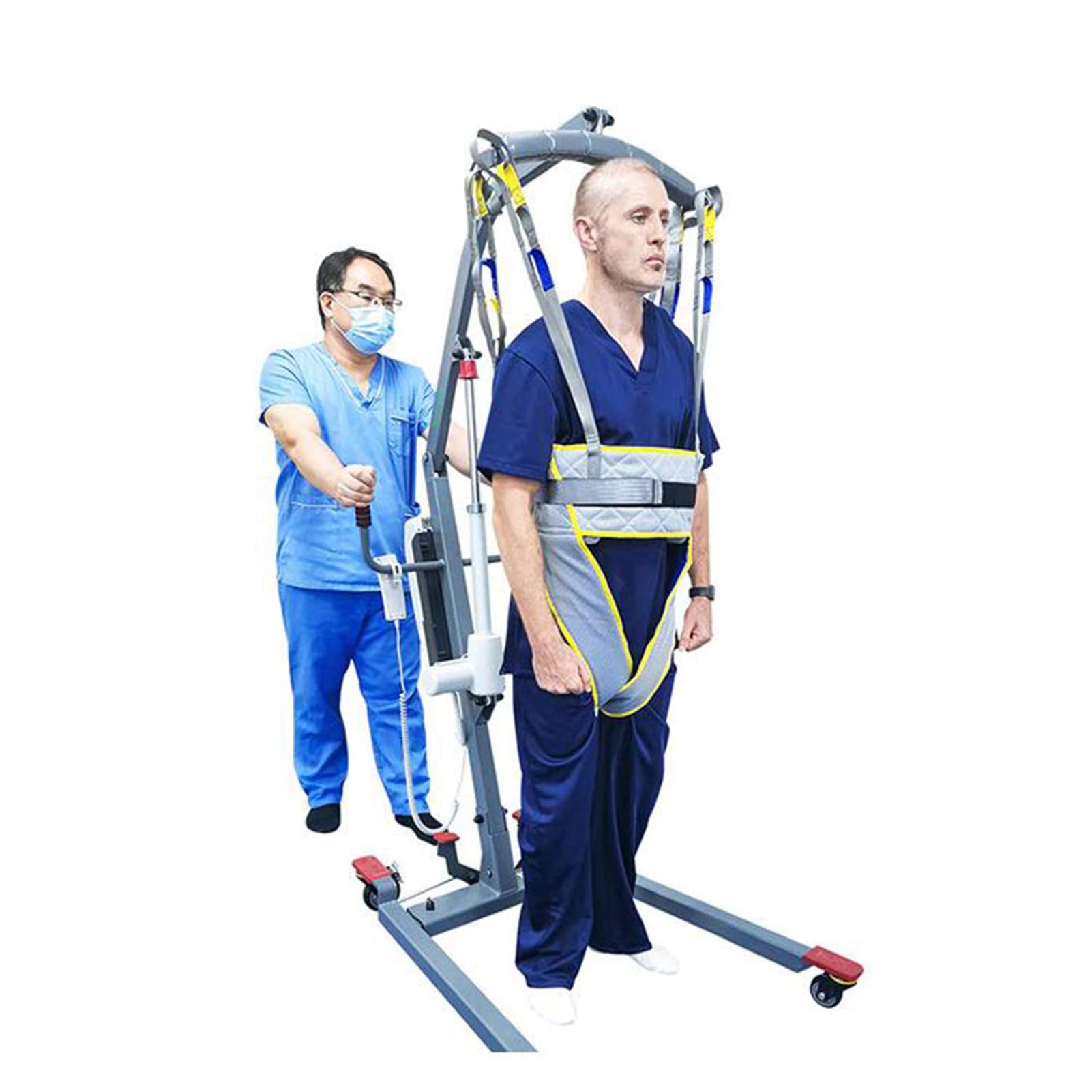 Medico Imbracatura di Sollevamento, Eslingas para Caminar, Ayuda para Caminar De Pie Eslingas, Grúa de Paciente para Enfermería, Ancianos, Discapacitados（No Incluye grua）