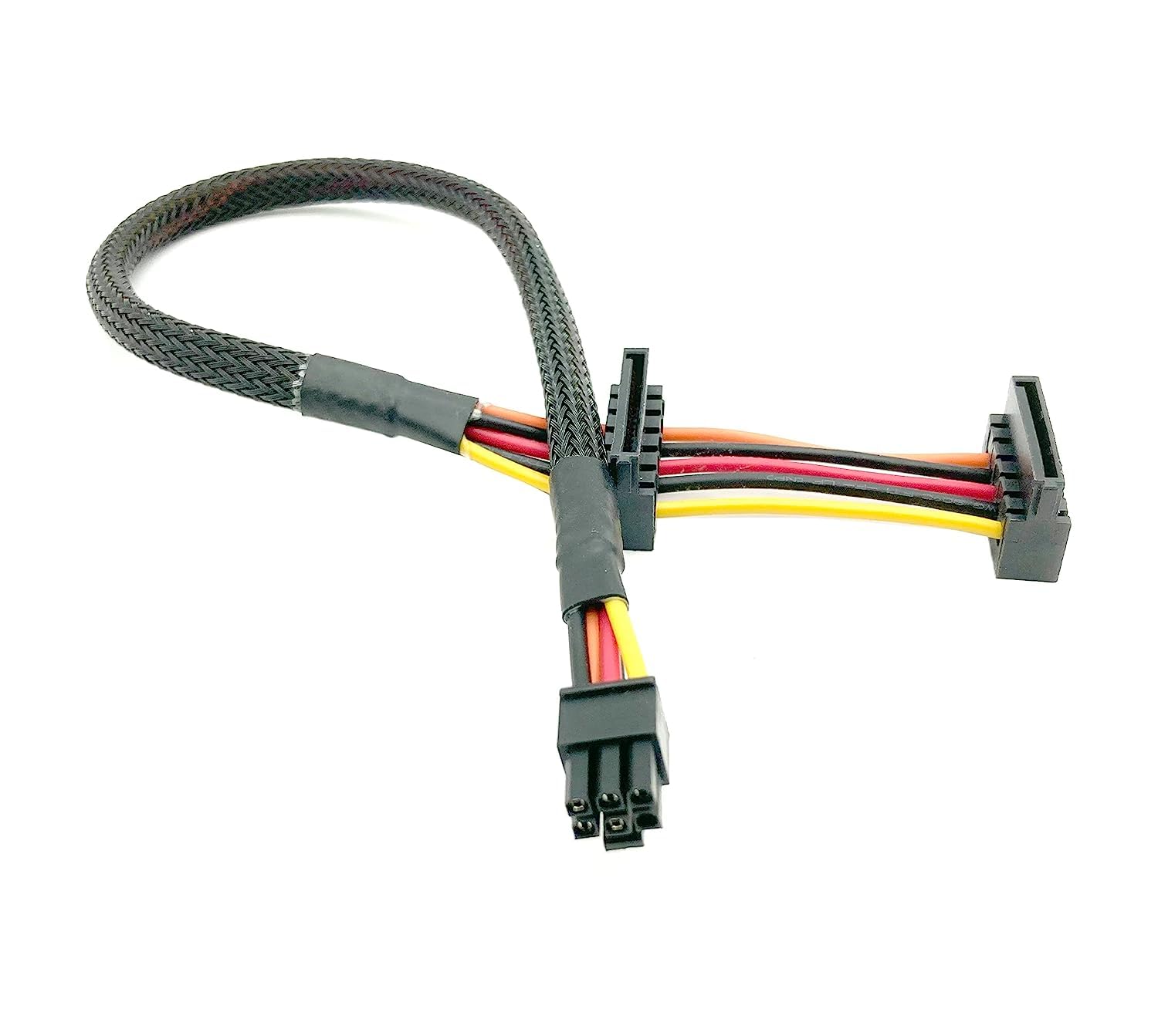 PCIe 6Pin Para 3 SATA Cabo De Alimentação SSD Reto Corsair Série RMx - Foto 4