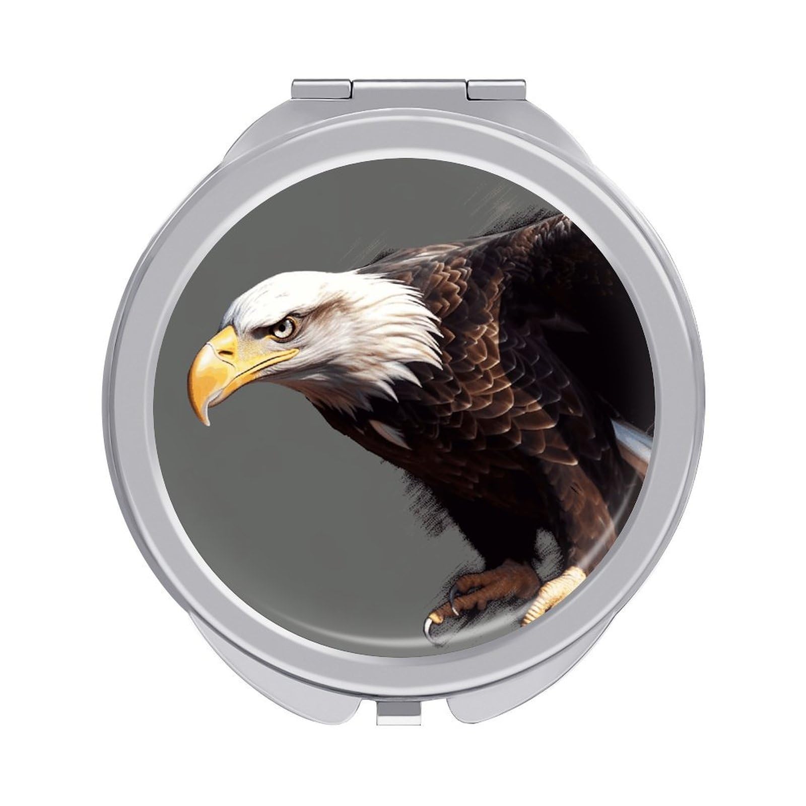 JTREHY Eagle Makeup Mirror Portable Folding Mirror Compact Travel Mirrors 2-Sided Round Pocket Mirrors Cute Handheld Beauty Mirror for Handbag Purse for Women Gift