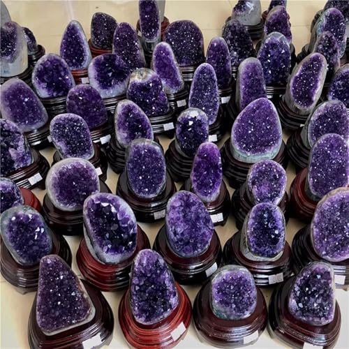 Améthyste brute géode quartz violet pierre naturelle collection 300g - 4