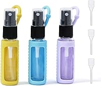 Vista 1 de YOCASII 3 piezas de perfume recargable de viaje, mini botella recargable de perfume, botella atomizadora de botella de viaje de colonia, mini