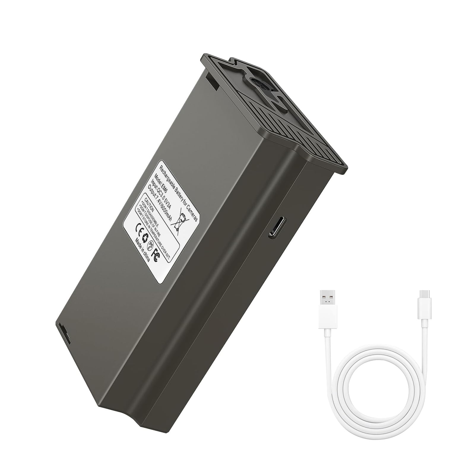 E EGOWAY Rechargeable Battery Pack for Reveal Trail Cameras X, X Pro, X Gen 2.0, XB, SK, Long-Lasting Power with Type-C Charging Port, 6000mAh