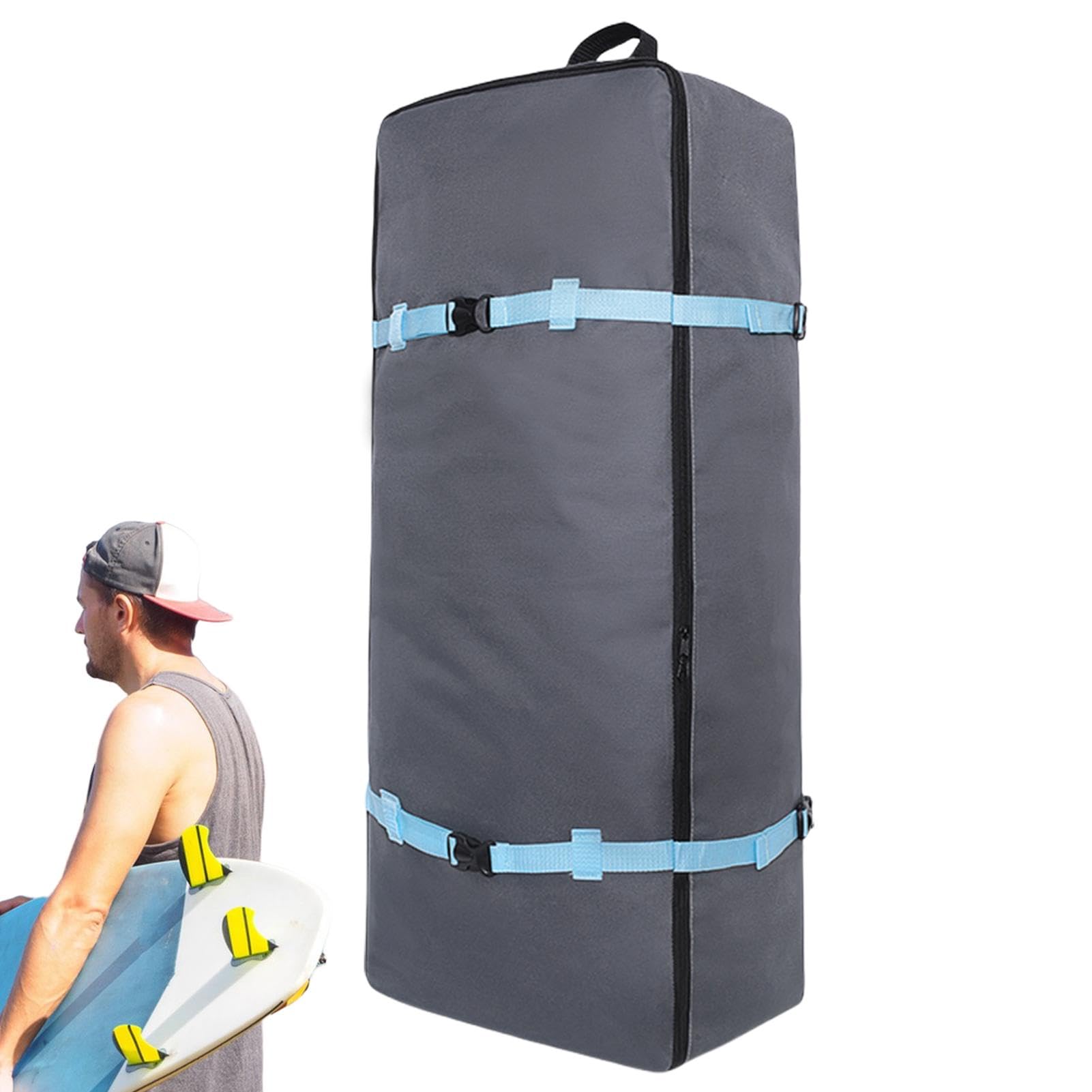 Wasserdichte Tasche für Paddelboard, Aufbewahrungstasche mit Reißverschluss, große Kapazität, tragbare Tragetasche mit Griff, 40 x 20 x 80 cm, Mehrzweck-Aufbewahrungstasche für Surfbretter,