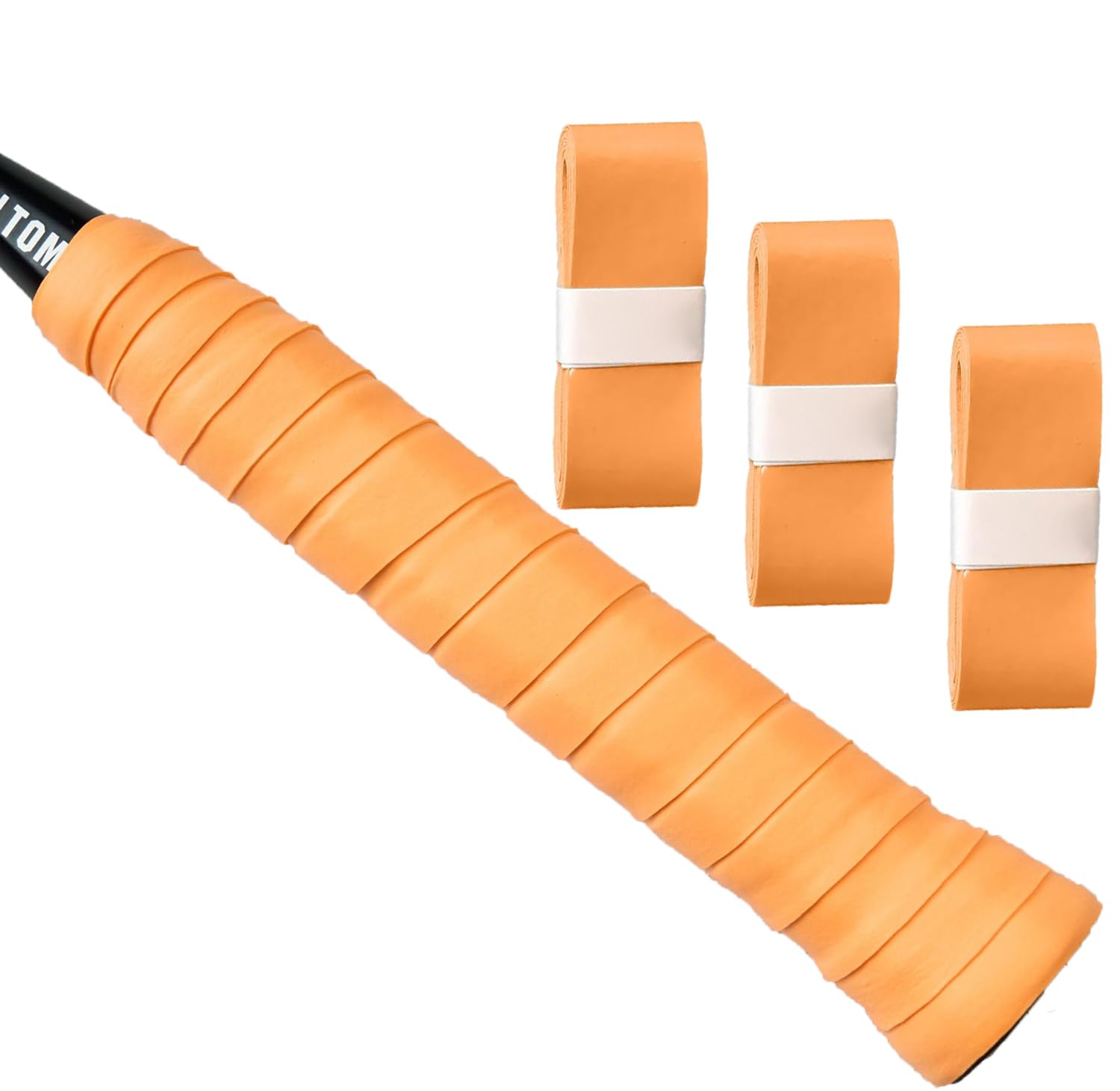 Cinta de agarre para raqueta de tenis, paquete de 3 cintas de agarre antideslizantes precortadas, absorbentes, sensación seca, aga