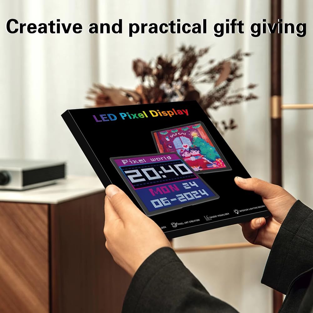 Display A Pixel LED 64x64 RGB LED Matrix Panel Display Pixel Art Programmabile con Controllo App Bluetooth Schermo Pixel