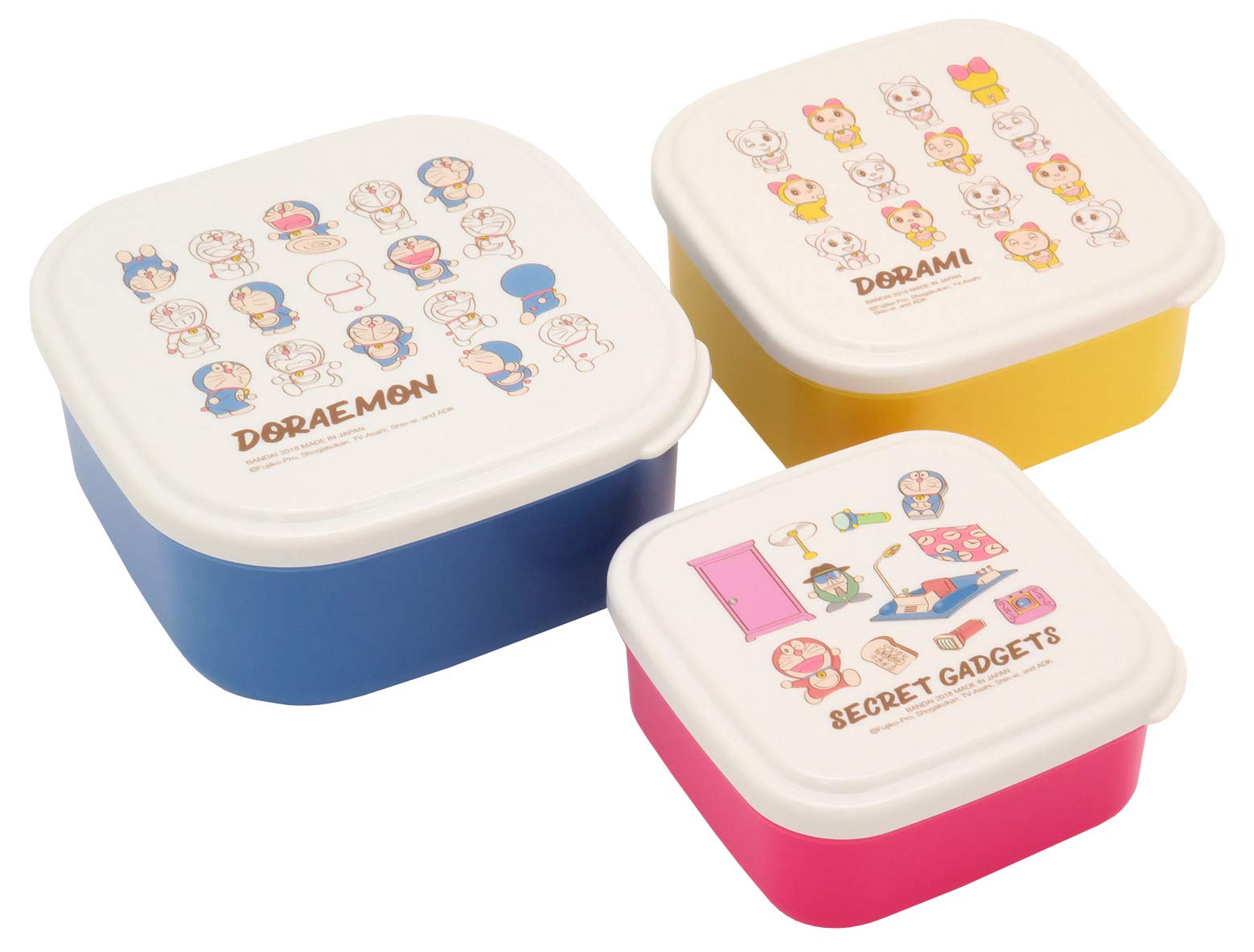 Oh SK lunch box blue/yellow/pink capacity: SSP-2 / about 220ml, SSP-3 / about 360ml, about SSP-4 / 550ml Doraemon seal container SSP-31 3 pieces