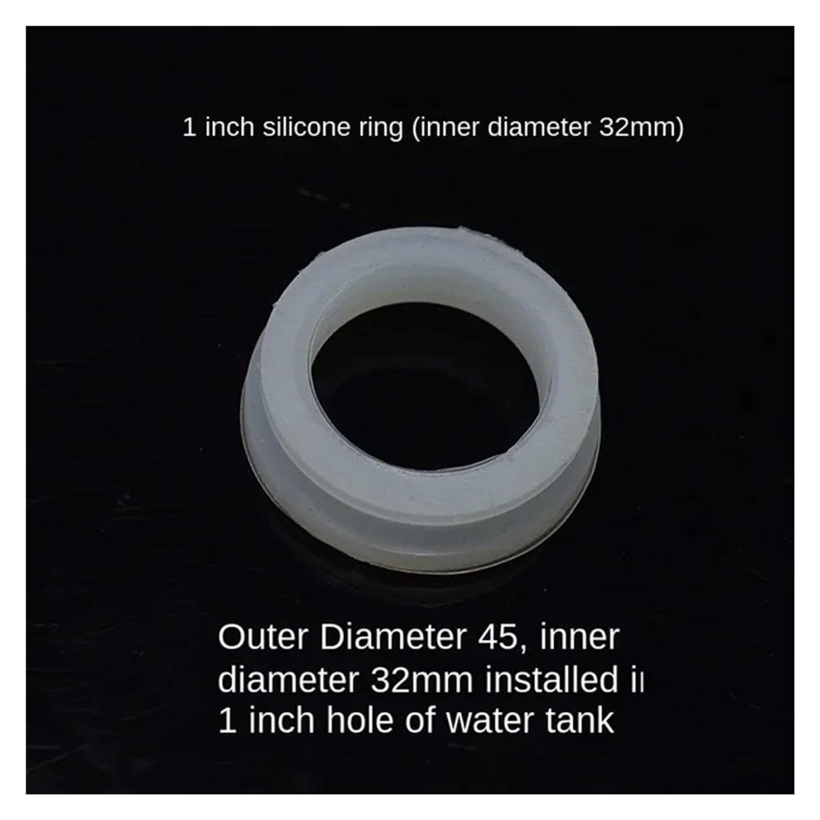 Anillo tórico impermeable de bobina de silicona con anillo de sellado de 20/25/32/47/58/70 mm(47mm round)