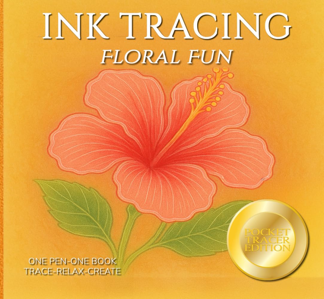 Ink Tracing: Floral Fun: Pocker Tracer Edition (Creative Spark Ink Series)