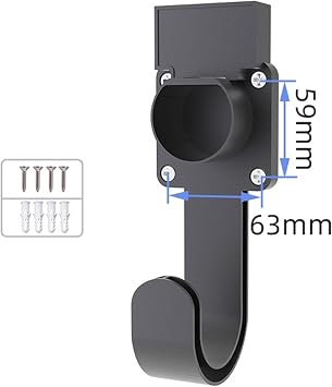 EV Charger Holder Wall Mount, Chassis Bracket Clamp for Portable Electric Car Charger, EV Charger Control Holder Cable Organizer, Electric Car Charger Bracket Clamp