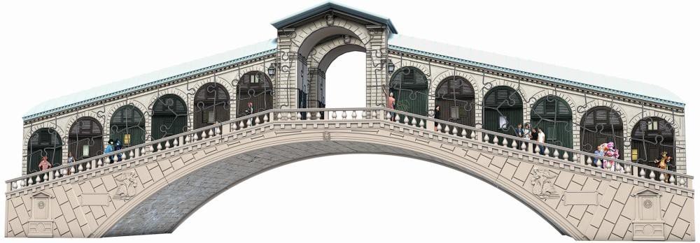 Ravensburger-3D Puzzle 3D, Edición Puente Rialto, Color Blanco, Large (12518)