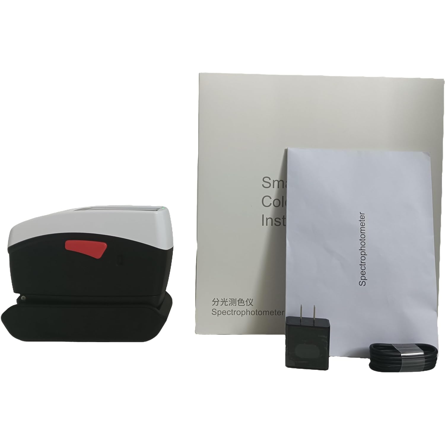 Portable Spectrodensitometer Handheld Color Density Meter Color Meter with Φ11mm Φ5mm Φ3mm Caliber Range 0-200% Resolution High-Precision Dual 16 Groups Sensor 10000 Items Storage