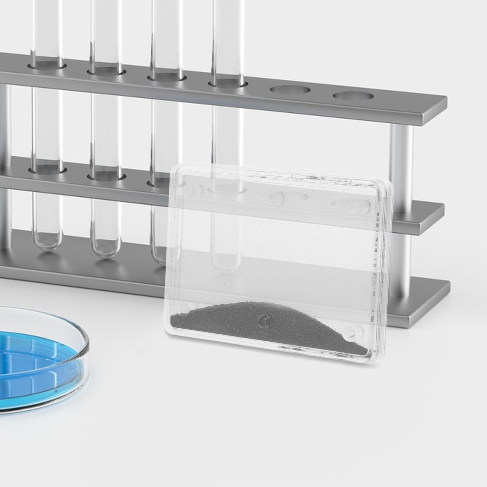 10 Stück Magnetische Eisenspäne in Kunststoffbox mit Lehranleitung Leichtes Lehrmittel für Elektromagnetismus im Klassenzimmer und Labor