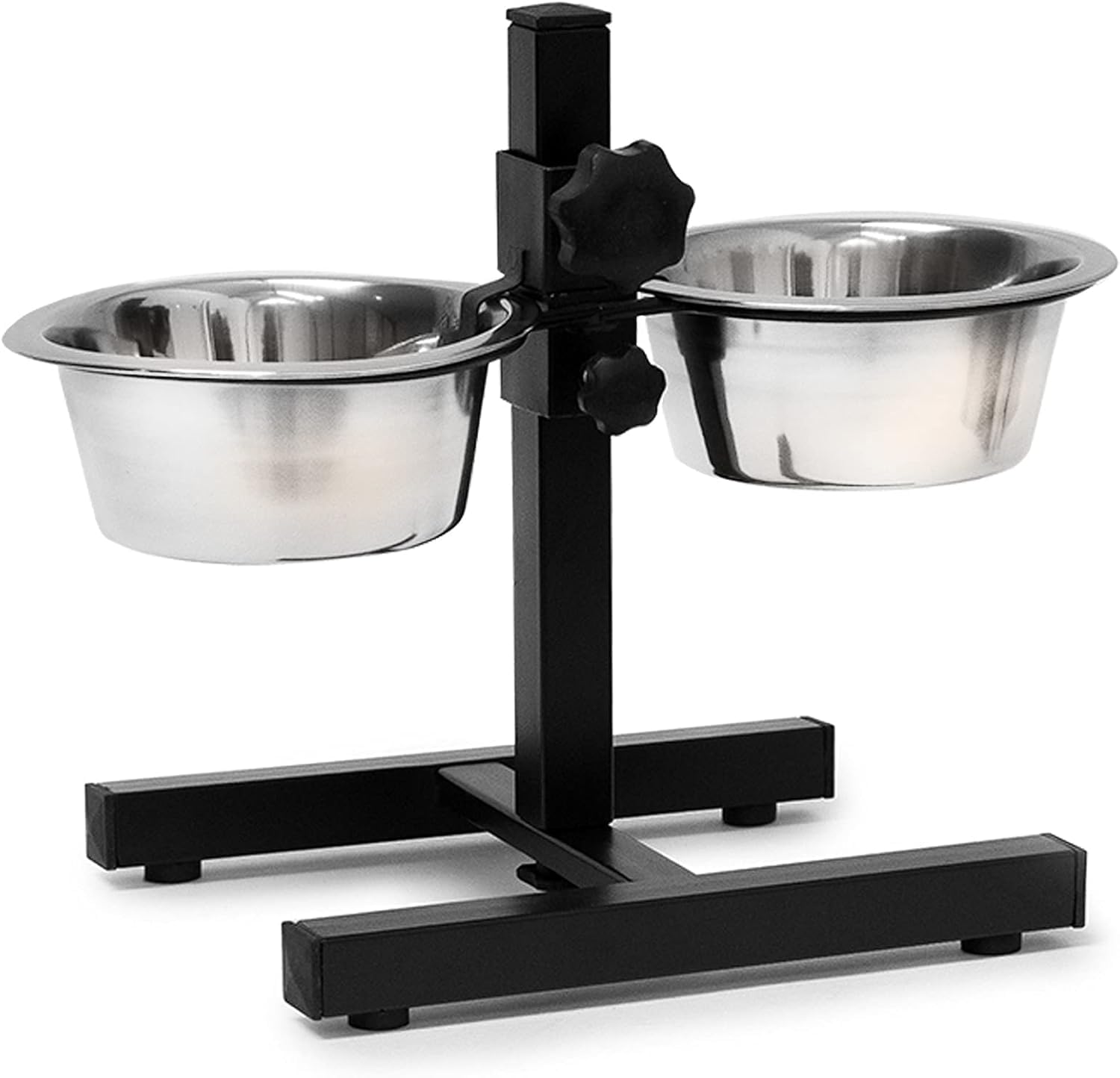 KIDS BUBBLE 2600Ml X 2 Medium Pets Bowl Adjustable Elevated Pet Feeder Dog Food Bowl,Dog Feeding Station H-Base Double Bowl Stand Two Stainless Steel Removable Bowls,(Pack Of 1),?24Cm,H_10Cm,W_12Cm (B0D9QN39T6) Amazon Price History, Amazon Price Tracker