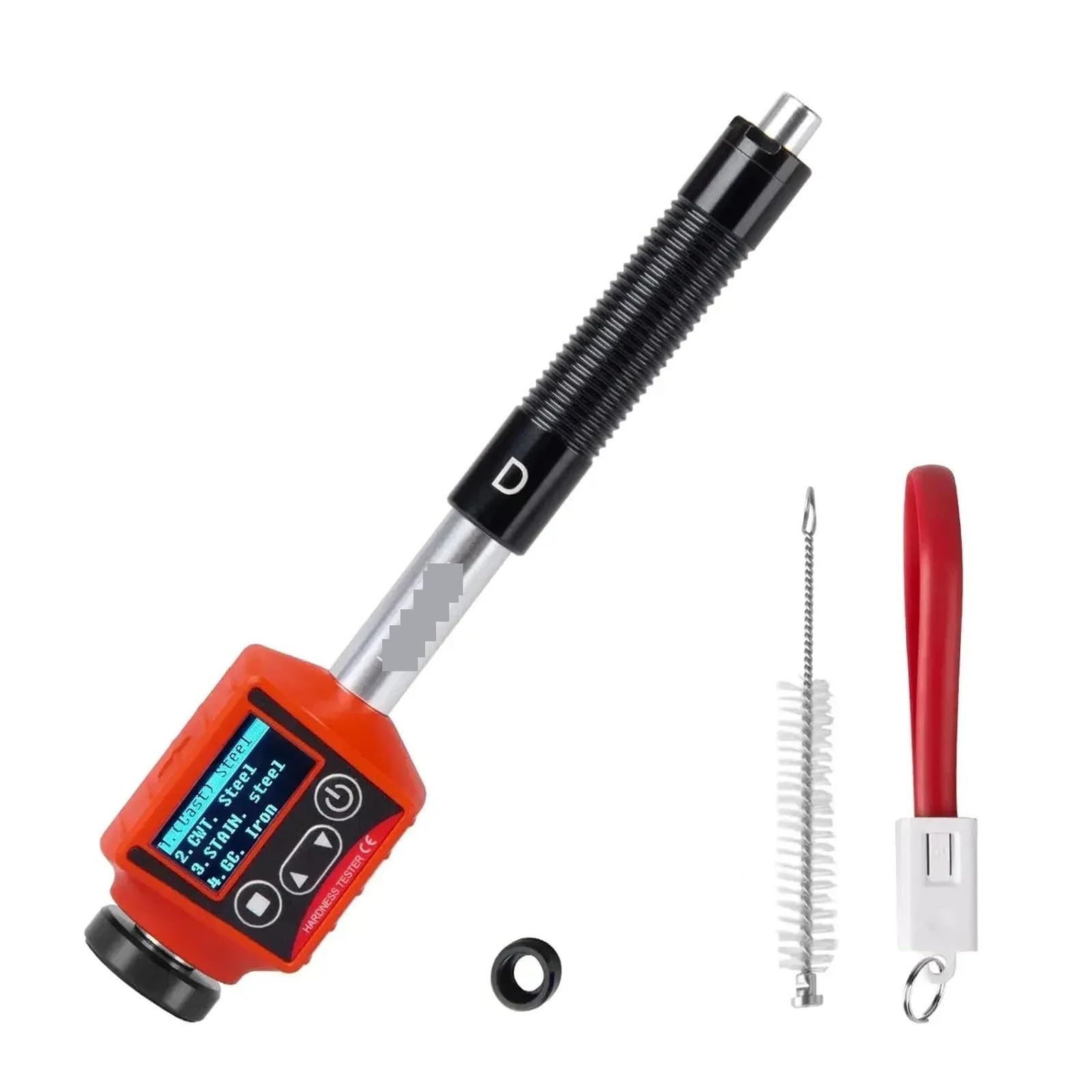CUDTAPI Pen-type Leeb Hardness Tester Integrated For Metal Steel OLED Color, 6-in-1 HL, HV, HB, HRC, HRB, HRA, HS 170-960 HLD