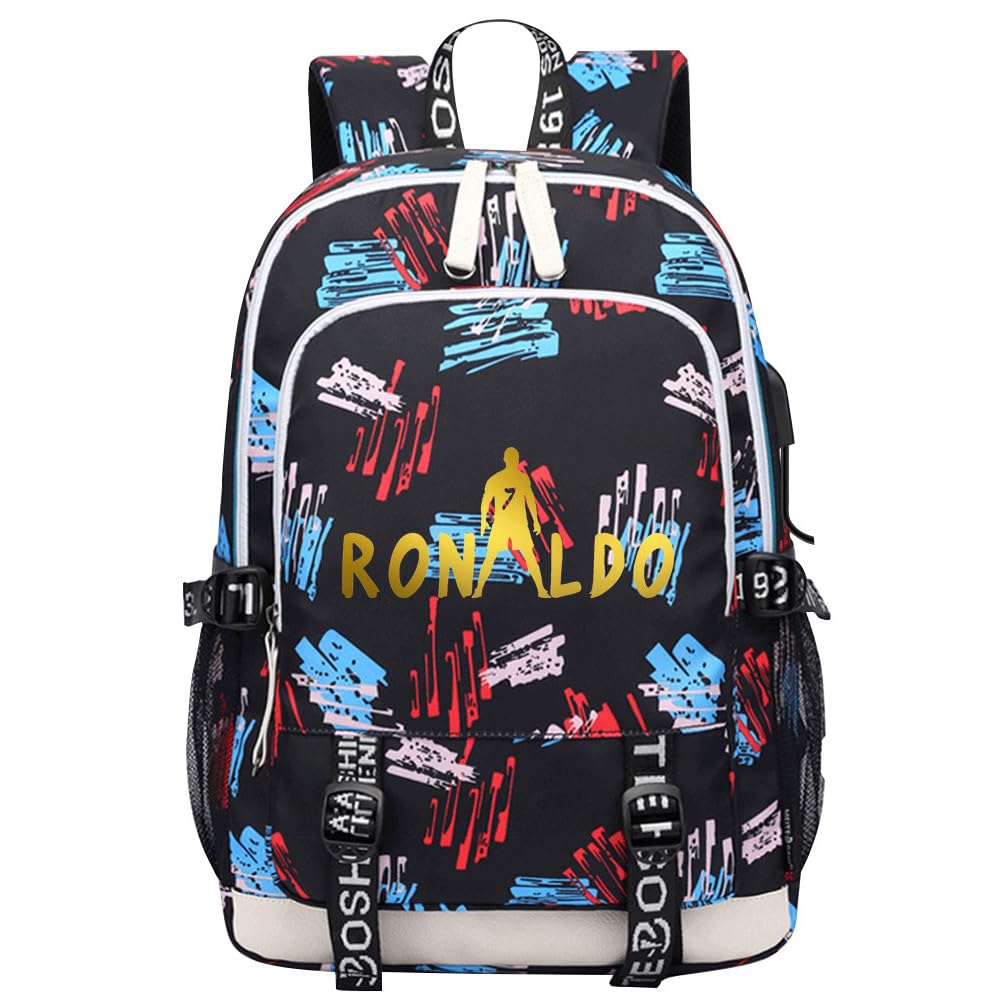 KARFRI Soccer Player 7 Multifunction Sport Backpack Travel Laptop Football Fans Bag for Men Women (Multicolour - 3)