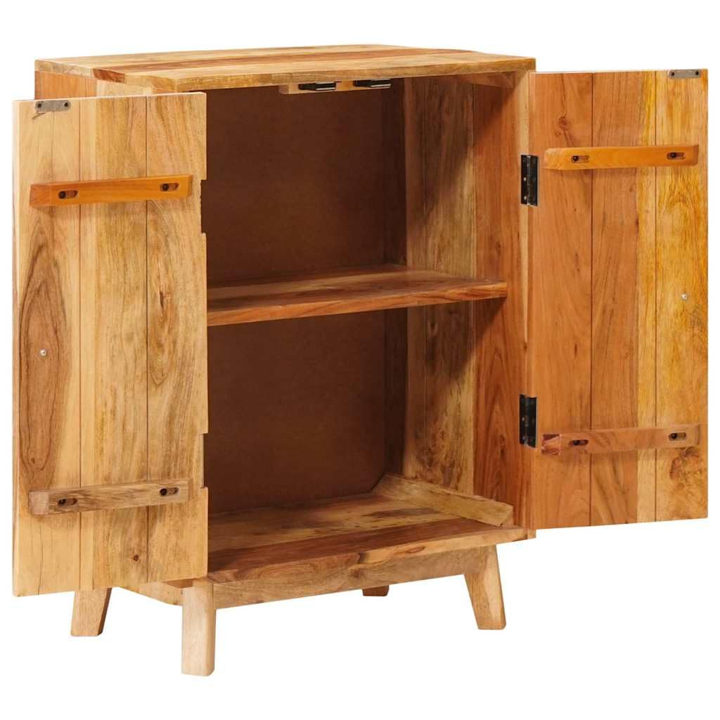 Armadietto in legno massiccio di mango, marrone, 55 x 35 x 75 cm