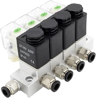 Solenoid Valve Normally Closed 2V025-06 AC220V DC12V24V Multi-Way Combination Type Valve Air Magnetic Pneumatic 2V025-08 1Pcs (Color : AC220V 4mm Fittings, Size : 9F)