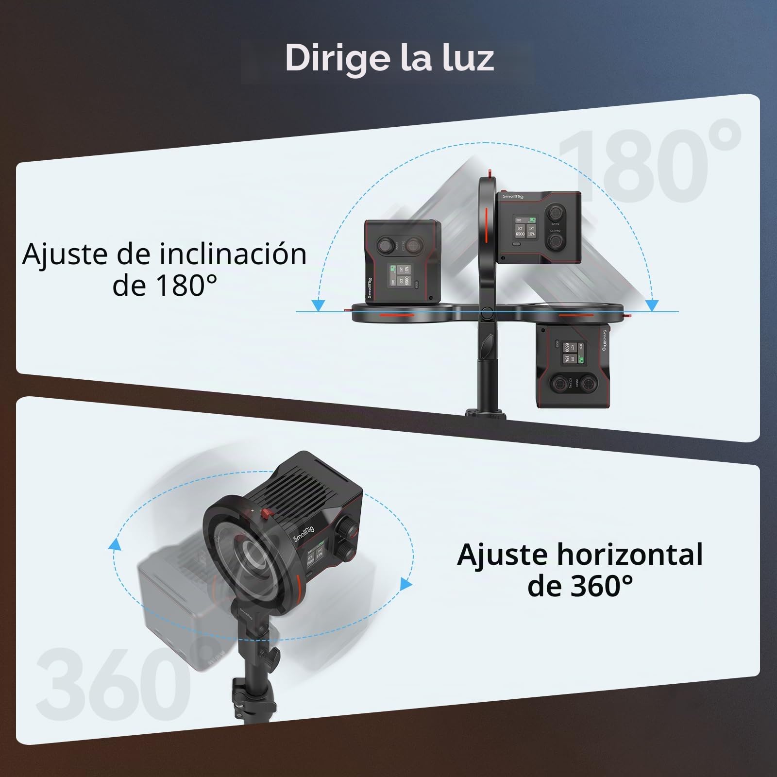 SMALLRIG Adaptador de Anillo de Velocidad Bowens Mount Softbox para Luz de Vídeo SMALLRIG RC 60B COB, Compatible con Accesorios de Montaje Bowens Estándar, Capacidad de Carga de 1,5 kg - 4476