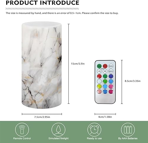 Vista 202 de Velas LED sin llama personalizadas que funcionan con pilas con temporizador remoto que cambia de color, personaliza fotos y texto, hazlo tú mismo tu