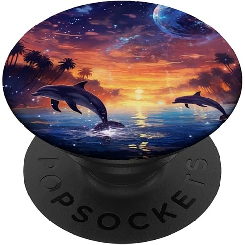 Galaxy Dolphin - Dolphins In Space PopSockets Adhesive PopGrip