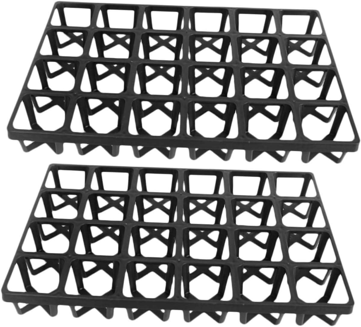 ORFOFE 2pcs Greenhouse Seedling Tray Racks Microgreens Plant Growing Trays Plastic Storage Brackets