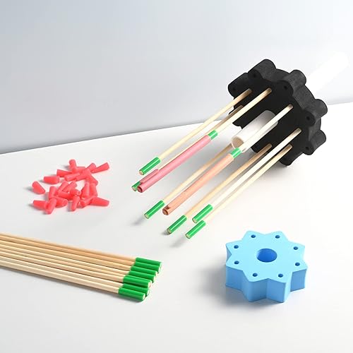 Miniatura 3 de Inkjoy - 24 fundas antiadherentes y 24 tapones de goma de silicona para accesorios de lápiz epoxi, tapas de fabricación de herramientas para