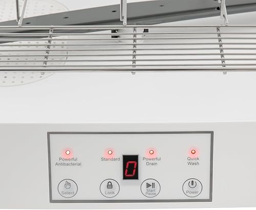 Miniatura 6 de Mini lavavajillas portátil, lavavajillas de encimera, diseño transparente, con boquilla giratoria de 360 y múltiples modos de limpieza, lavavajillas