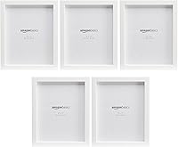 Vista 12 de Yaxa Basics Marco rectangular para fotos, 6 x 4 pulgadas, paquete de 5, color negro