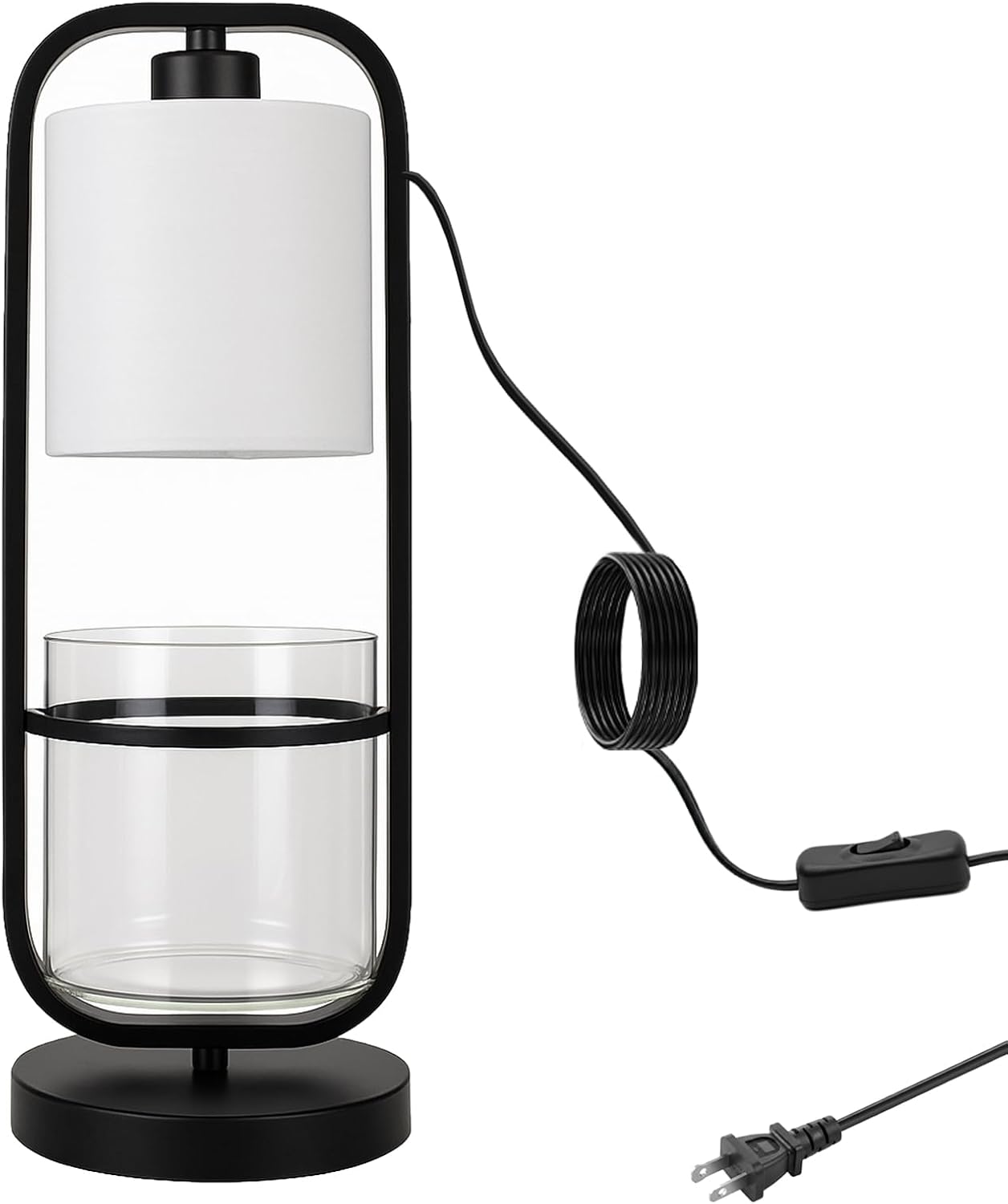 Hydroponic Planter Lamp with Grow Light, Modern Glass Table Light for Indoor Plants, LED Lamps, Home Office Desk Decor, Gift for Plant Lovers