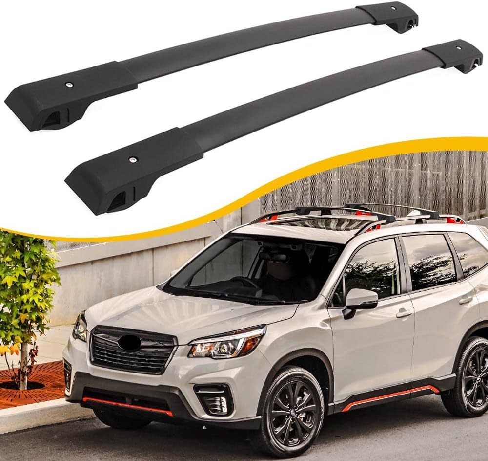 EZREXPM Cross Bars Roof Rack for 2014-2024 Subaru Forester, 2013-2026 XV Crosstrek, 2012-2019 Impreza, 2022-2025 Outback Wilderness - 150lbs Capacity