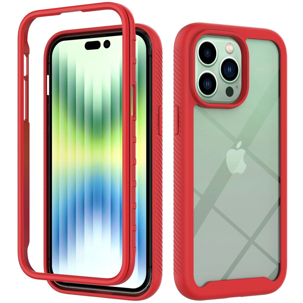 Case for iPhone 16,Slim Full-Body Rugged Stylish Protective Clear Back Hybrid 2-in-1 Case Shockproof Protector Phone Case for iPhone 16,6.1 inch 2024