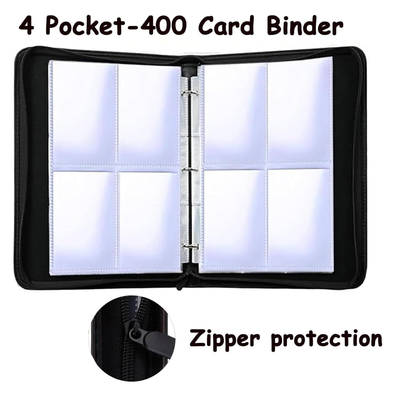 trading card binder canada EVORETRO 9-Pocket Zip-Up Trading Card Zipper Binder for 360 cards –  EVORETRO Canada main image 0
