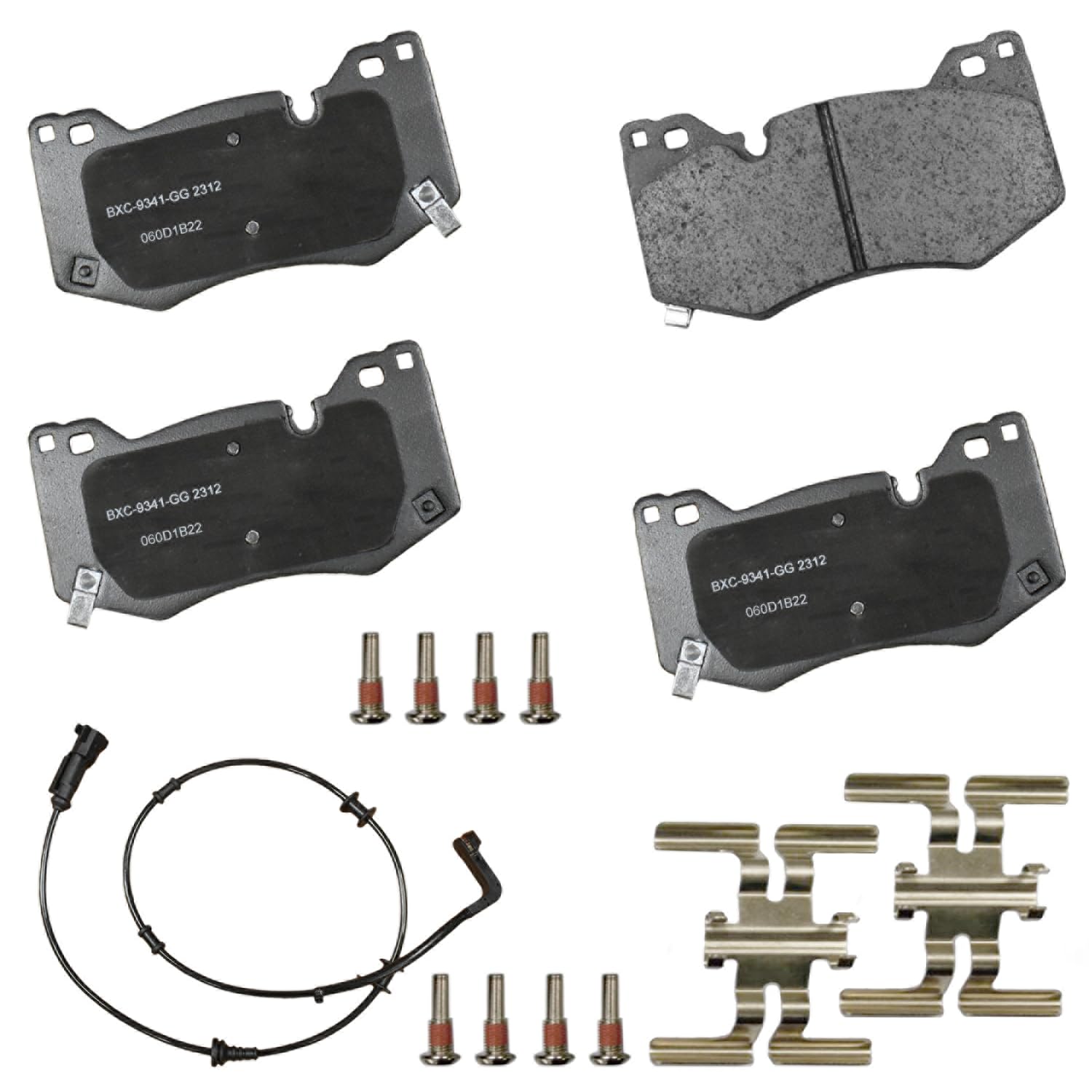 Bendix Premium SBC2312 Ceramic Front Brake Pads for Cadillac CT4 2021, CT5 2021-2020, Chevrolet Corvette 2022-2020