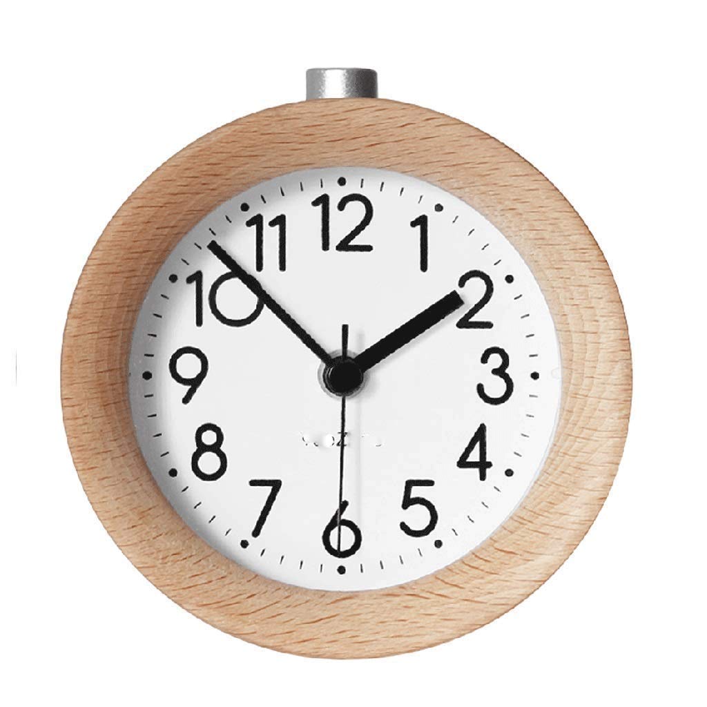 Reloj despertador de doble campana con retroiluminación nocturna y esfera 3D 5