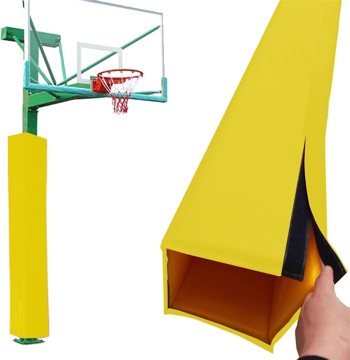 Basketball Pole Pad， Weatherproof Pole Protector Pad Outdoor Gym Equipment Column Crash