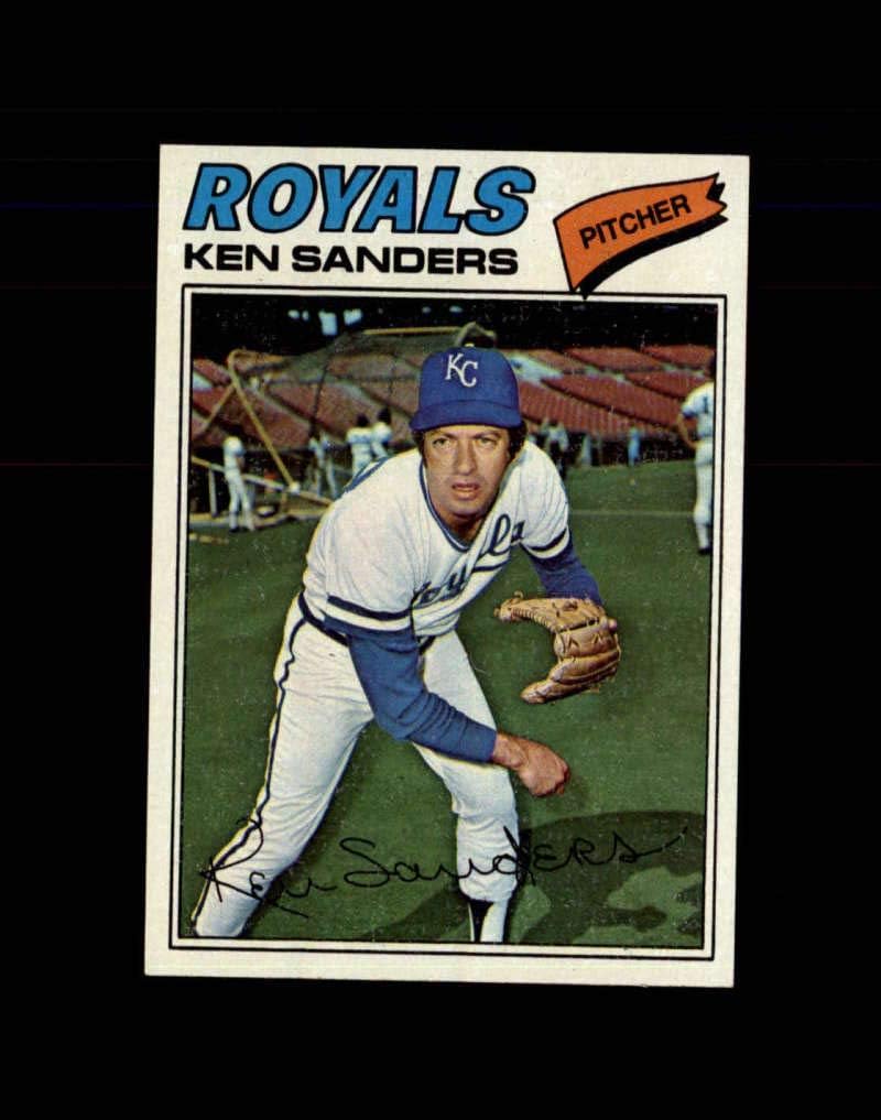 1977 Topps #171 Ken Sanders NM cerca de Mint Kansas City Royals Béisbol