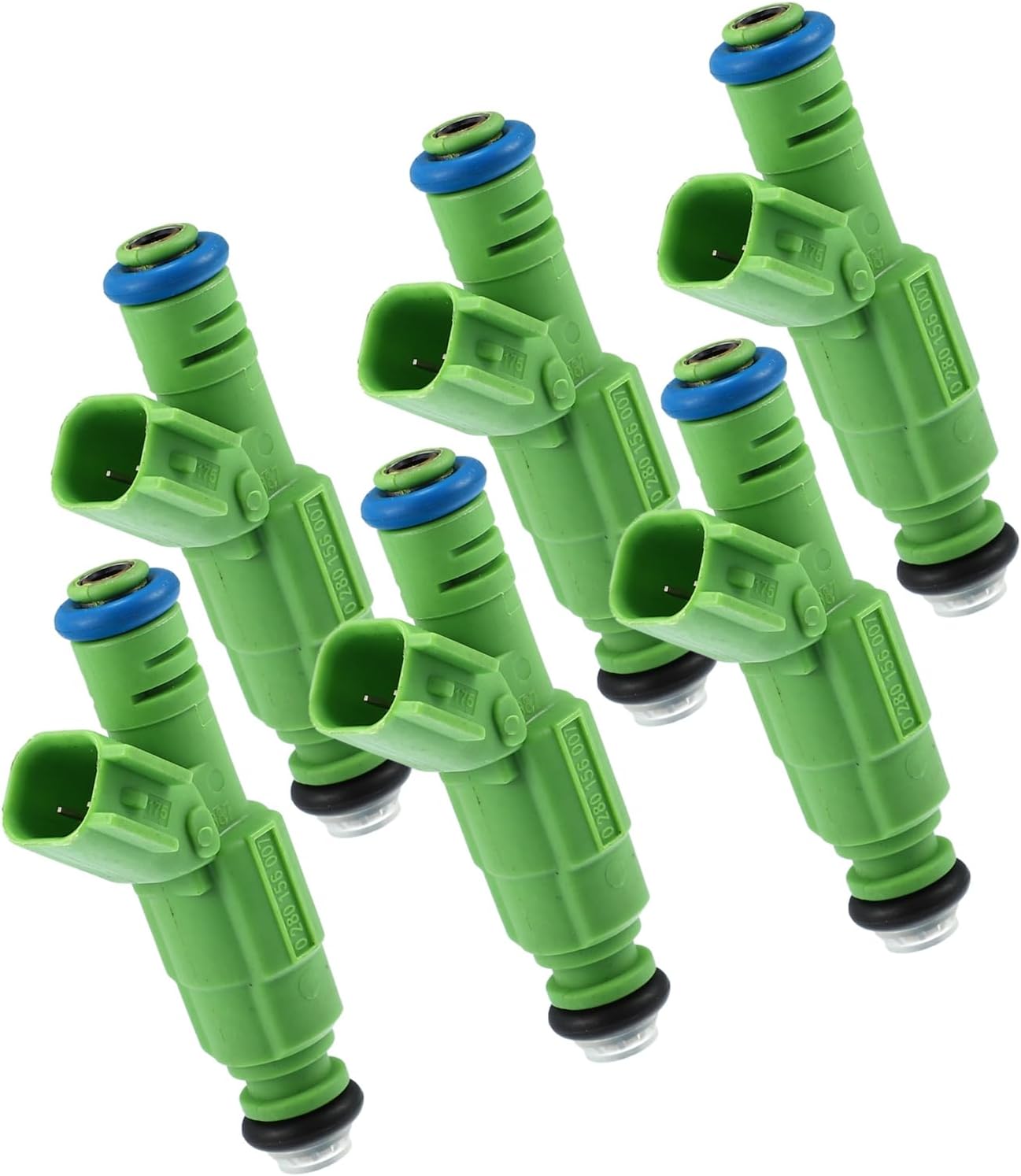 6 Pcs 0280156007 04861454AA Car Fuel Injector Nozzle for Chrysler Town Country 3.3L 01-07 for Dodge Grand Caravan 3.3L 01-07 Replacement