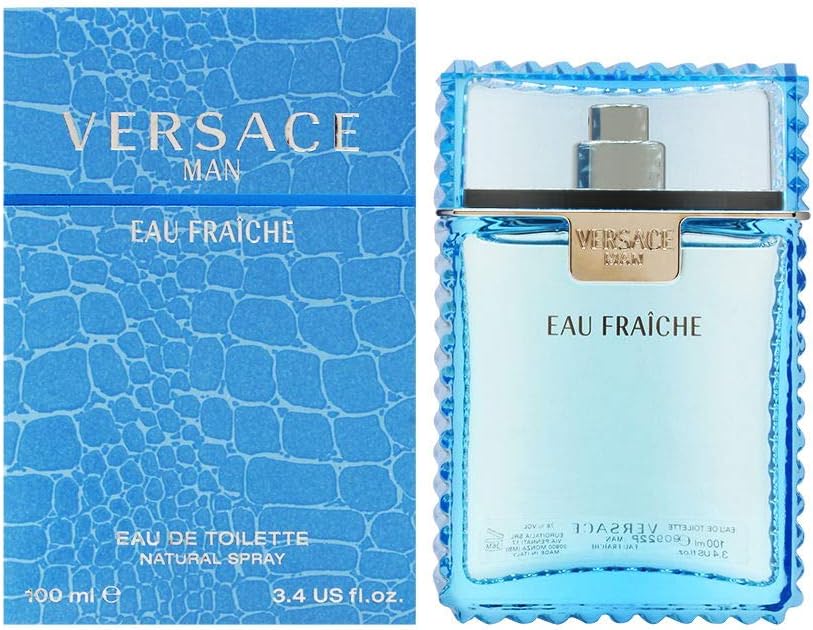 Versace Man Eau Fraiche by Versace for Men 3.4 oz Eau de Toilette Spray