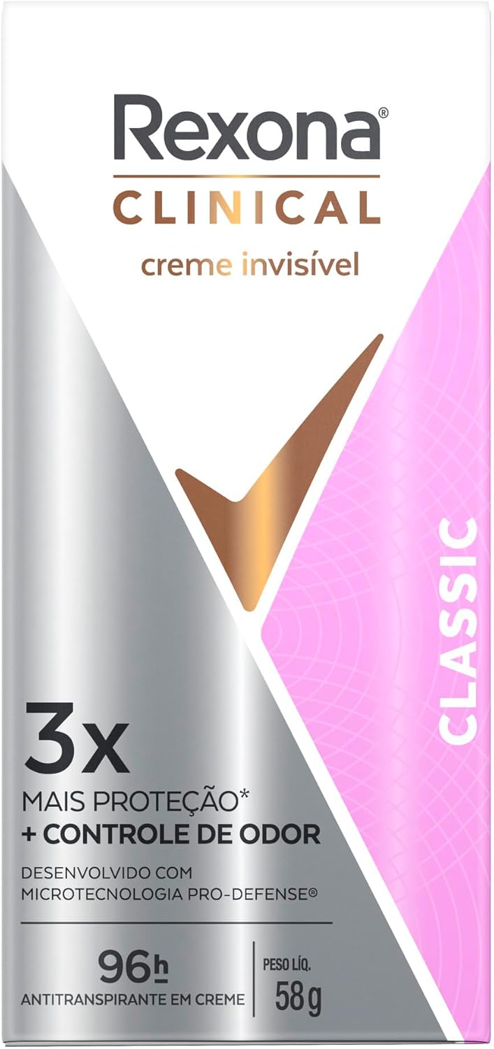 Rexona Clinical Creme Classic 58g para nós protegermos