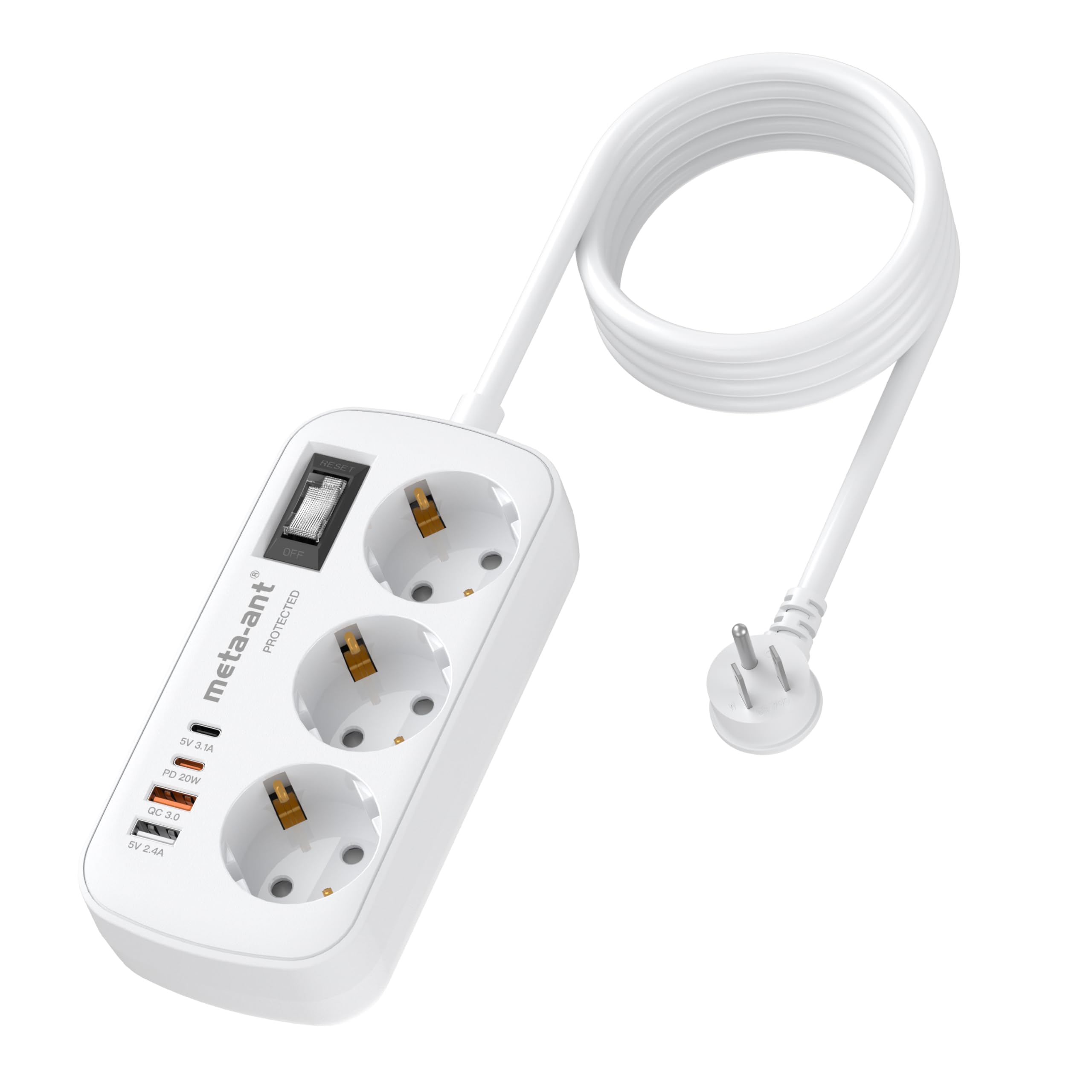 Meta-ant Reiseadapter UK USA Adapter England Deutschland Stecker