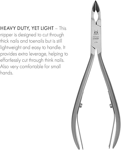 Miniatura 3 de GERMANIKURE - Pinzas de uñas encarnadas en estuche de cuero - Herramientas profesionales de pedicura - Cortadores de esquina de podología,