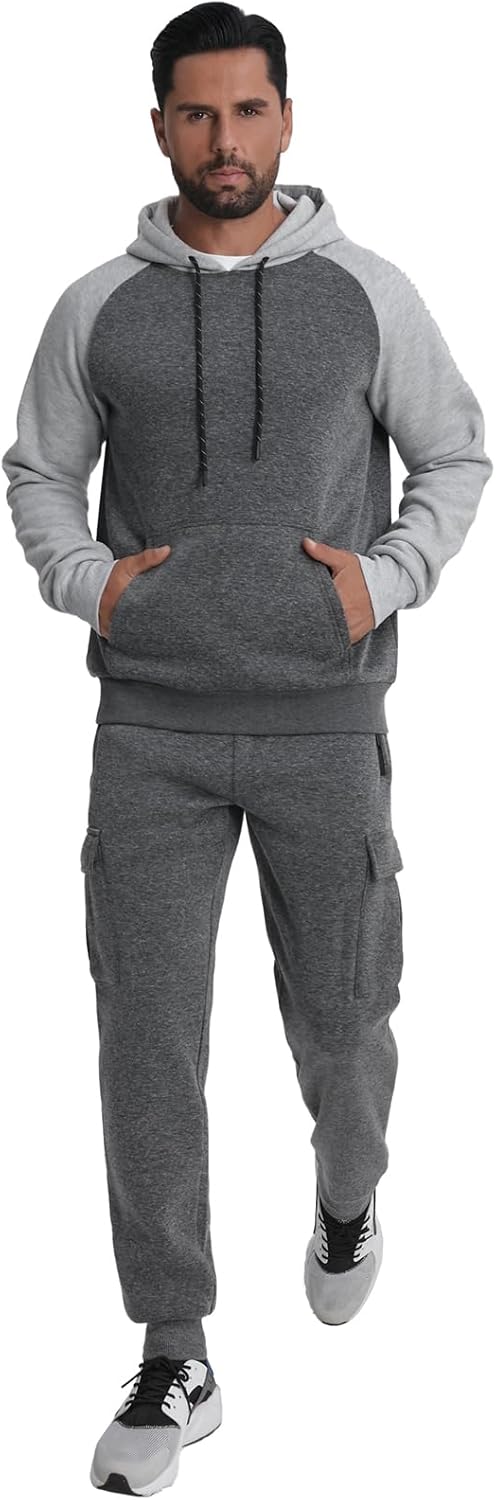 Sweatsuits for Men Tracksuits 2 Pieces Sets Hoodies Casual Sweat Suits Jogging Running Sportsuits Outfits - Image 8
