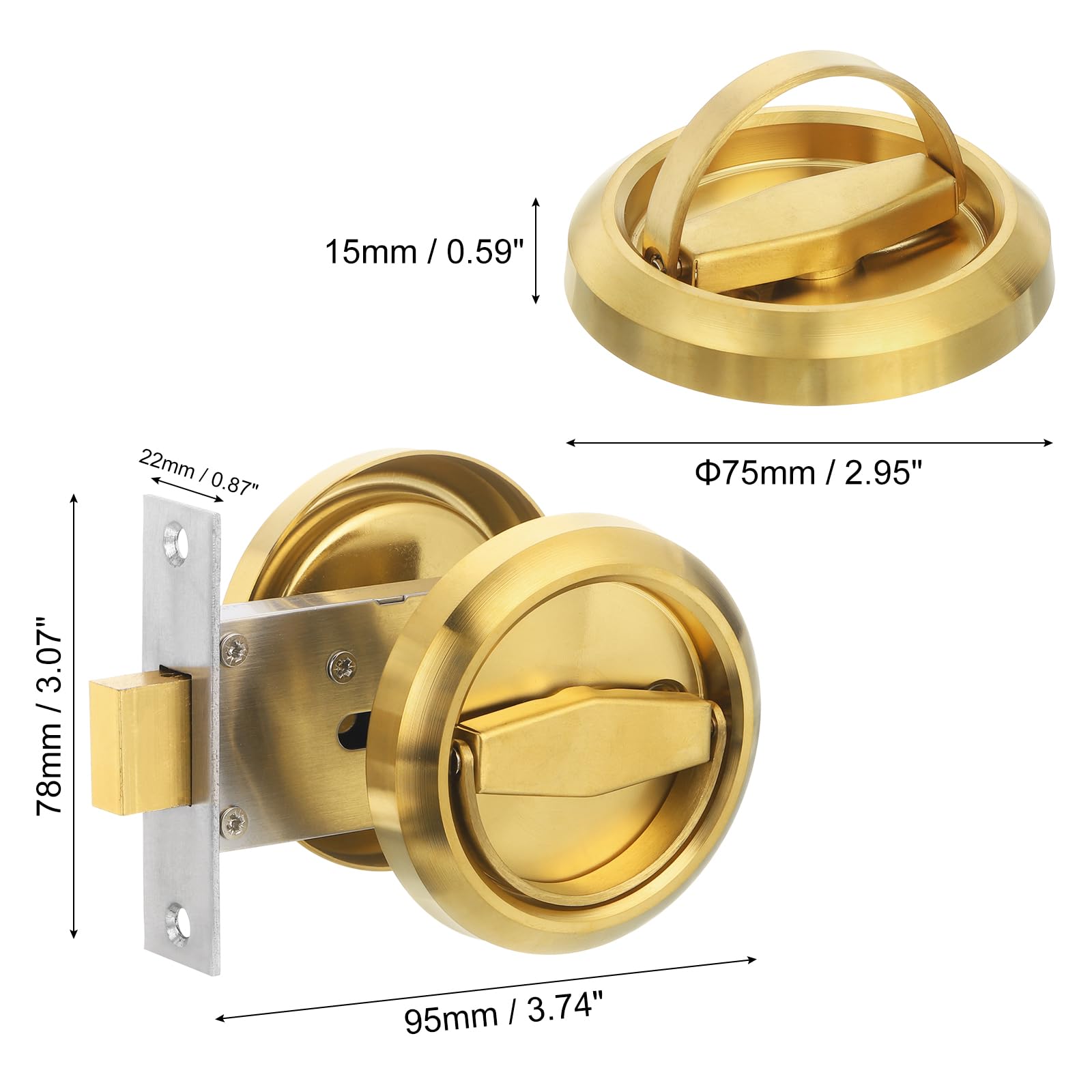 PATIKIL Round Recessed Door Lock - Image 2
