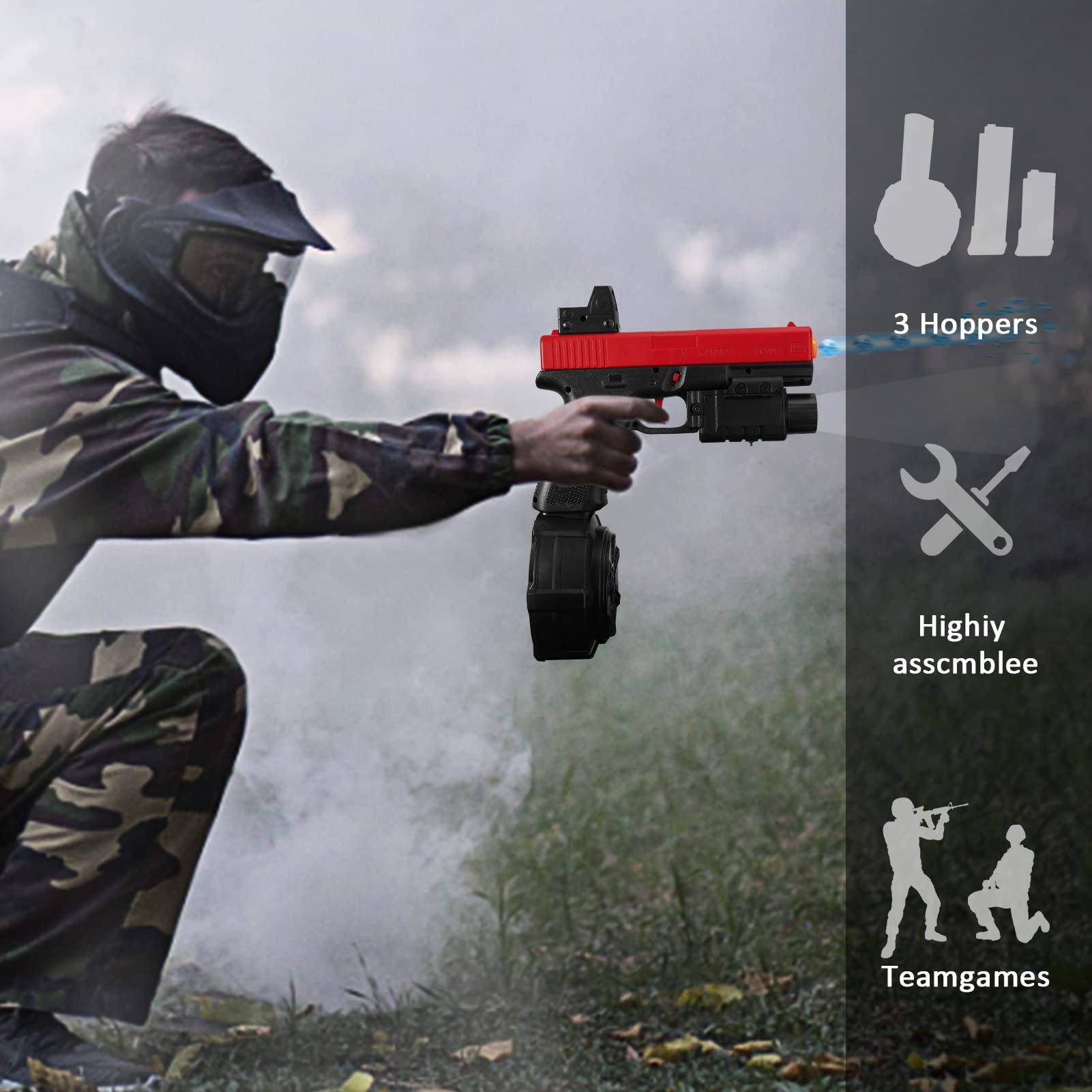 Buy Electric JMX2 Gel Ball Blaster, Splatter Ball Gun Automatic with