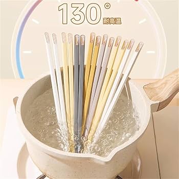 Amazon | JAHH 中国家庭用合金箸 中国箸 一人一本箸 家族商業用